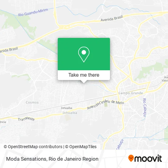 Moda Sensations map