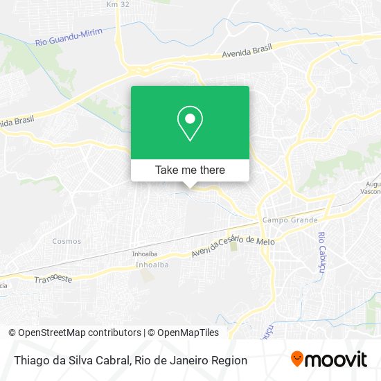 Thiago da Silva Cabral map