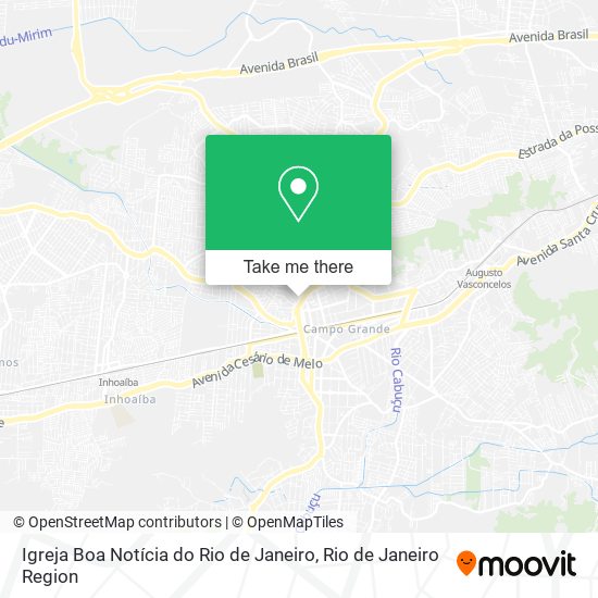 Igreja Boa Notícia do Rio de Janeiro map