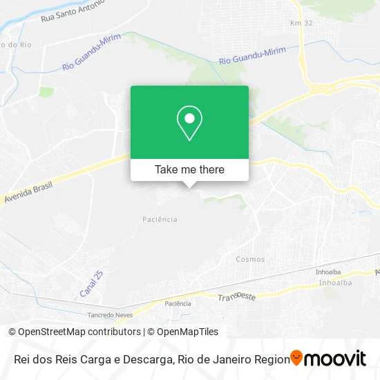 Rei dos Reis Carga e Descarga map