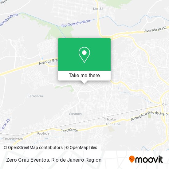 Zero Grau Eventos map