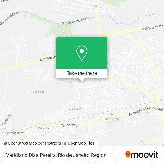 Veridiano Dias Pereira map