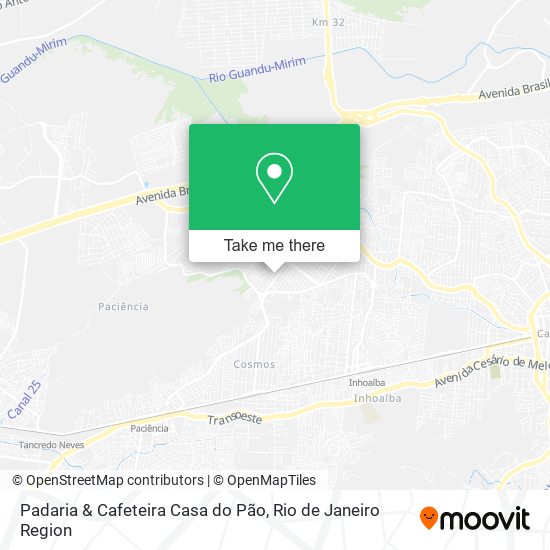 Padaria & Cafeteira Casa do Pão map