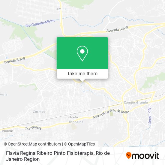 Mapa Flavia Regina Ribeiro Pinto Fisioterapia