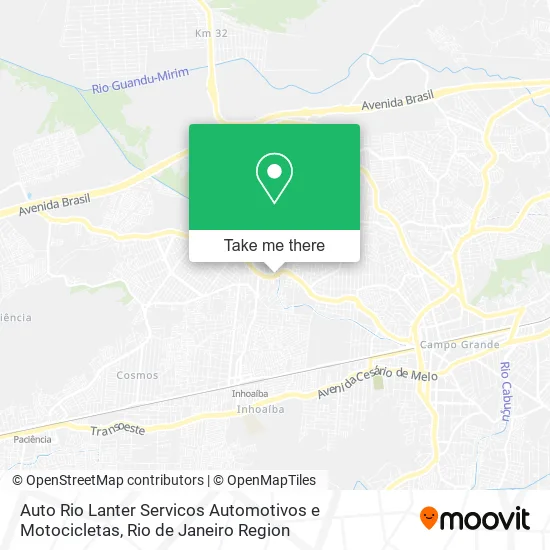 Auto Rio Lanter Servicos Automotivos e Motocicletas map