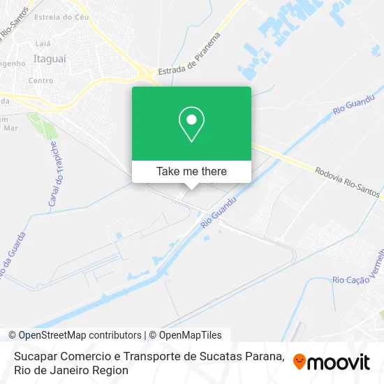 Sucapar Comercio e Transporte de Sucatas Parana map