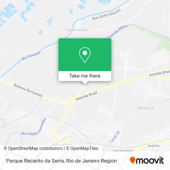 Parque Recanto da Serra map