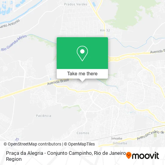 Praça da Alegria - Conjunto Campinho map