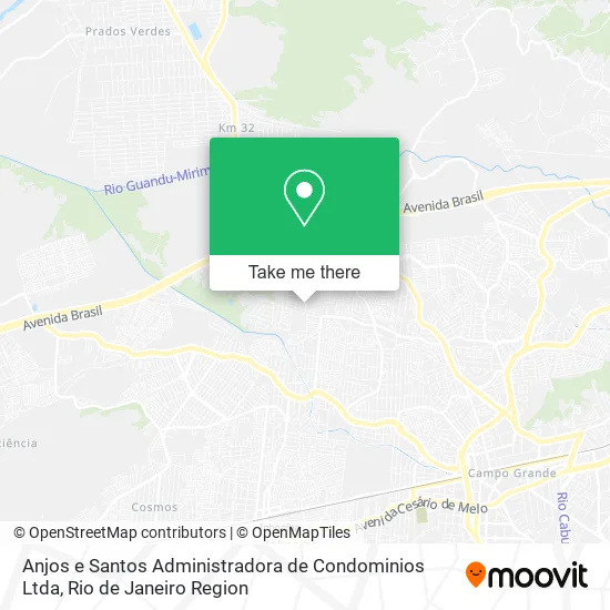 Anjos e Santos Administradora de Condominios Ltda map