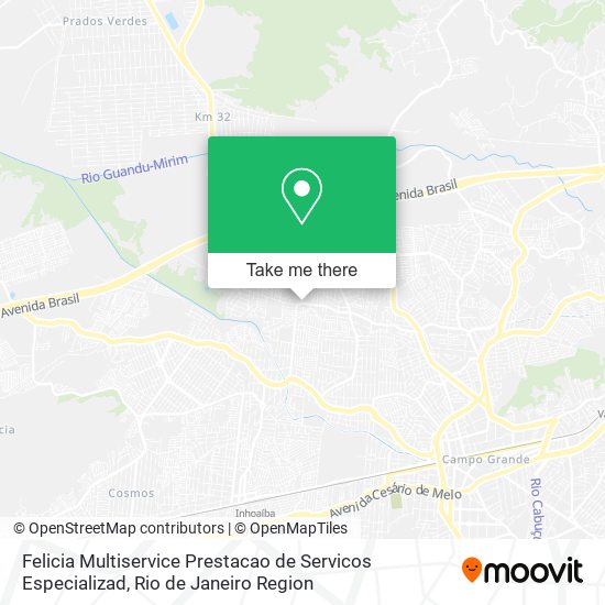 Felicia Multiservice Prestacao de Servicos Especializad map