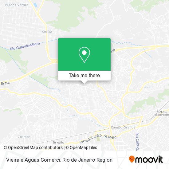 Vieira e Aguas Comerci map