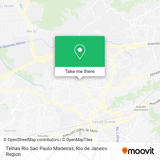 Telhas Rio Sao Paulo Madeiras map