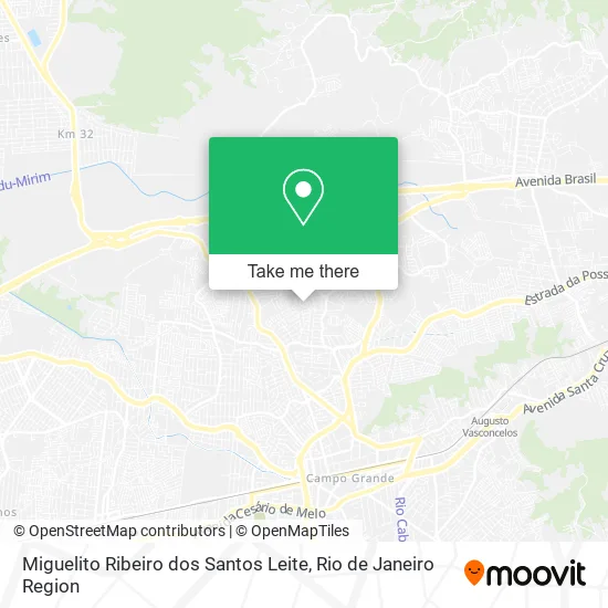 Miguelito Ribeiro dos Santos Leite map
