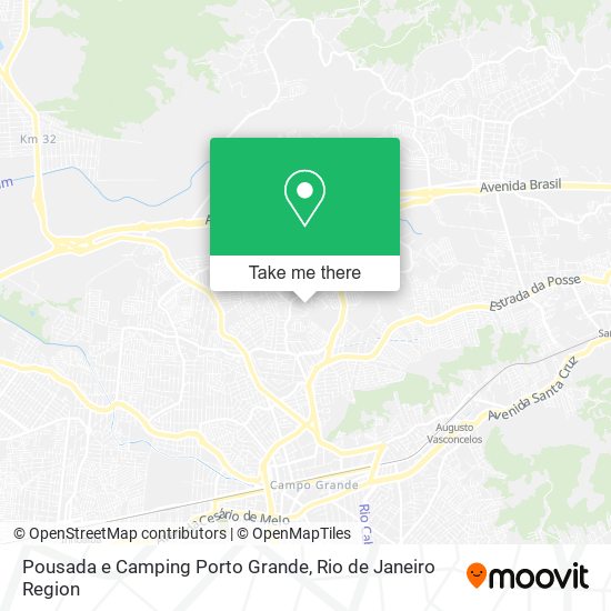 Mapa Pousada e Camping Porto Grande
