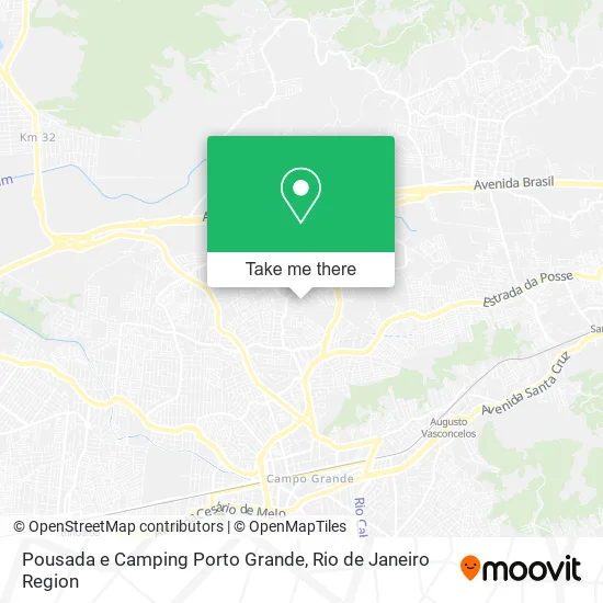 Pousada e Camping Porto Grande map
