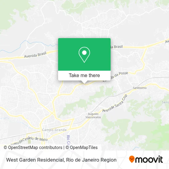 West Garden Residencial map