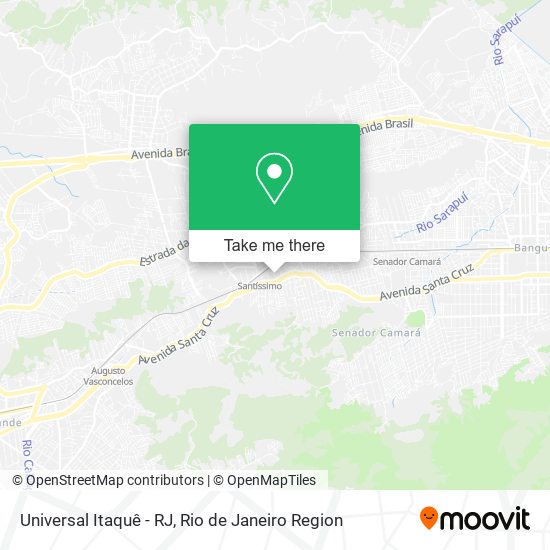 Universal Itaquê - RJ map