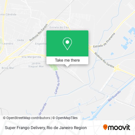 Super Frango Delivery map