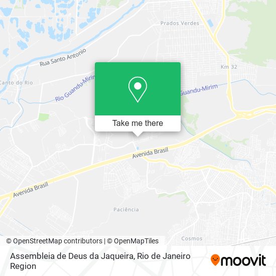 Mapa Assembleia de Deus da Jaqueira