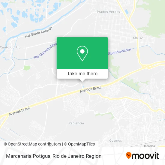 Marcenaria Potigua map