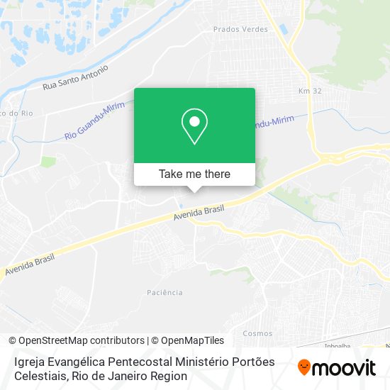 Igreja Evangélica Pentecostal Ministério Portões Celestiais map