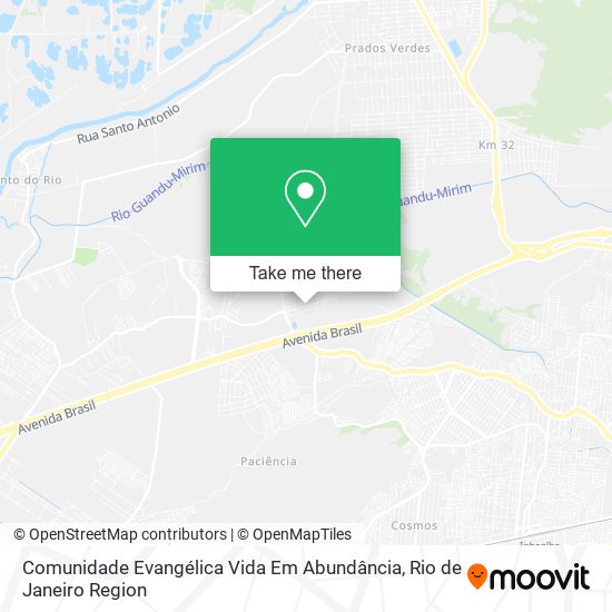 Comunidade Evangélica Vida Em Abundância map