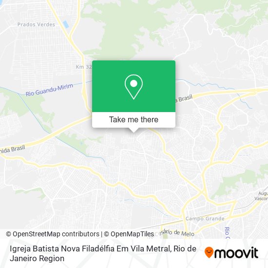 Igreja Batista Nova Filadélfia Em Vila Metral map