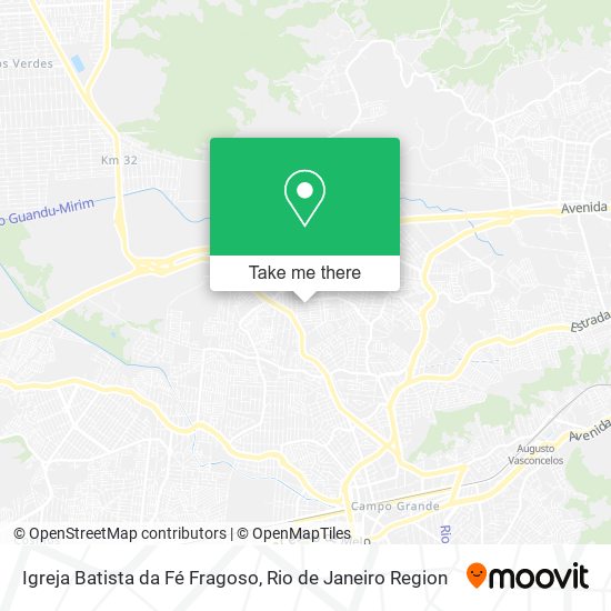 Mapa Igreja Batista da Fé Fragoso