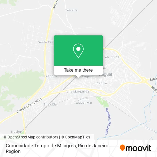 Comunidade Tempo de Milagres map