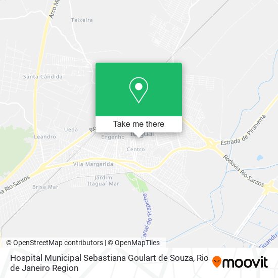 Mapa Hospital Municipal Sebastiana Goulart de Souza