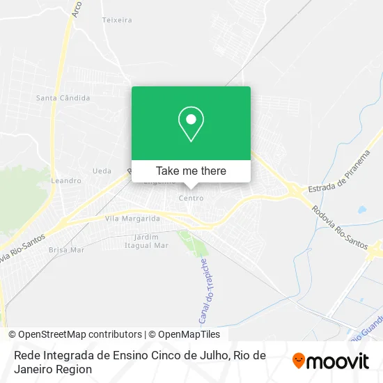 Rede Integrada de Ensino Cinco de Julho map