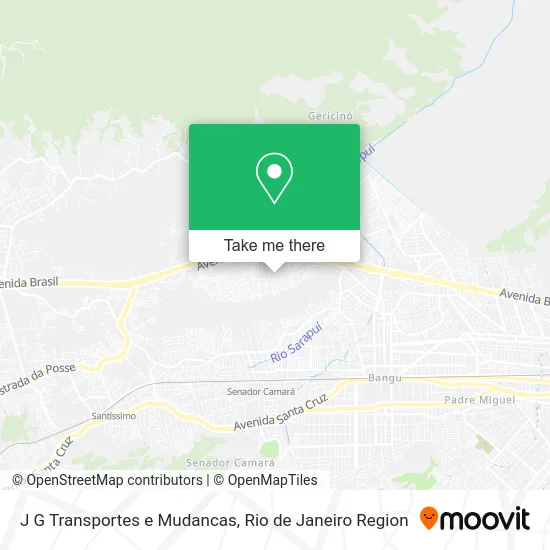 J G Transportes e Mudancas map