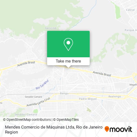 Mendes Comercio de Máquinas Ltda map