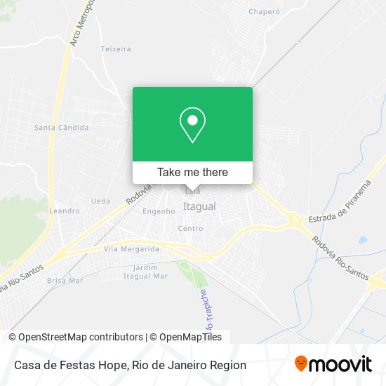 Casa de Festas Hope map