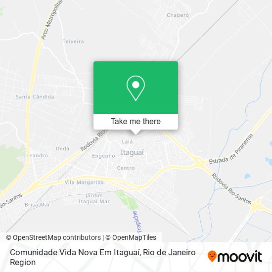 Mapa Comunidade Vida Nova Em Itaguaí