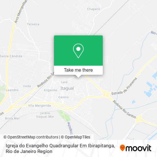 Igreja do Evangelho Quadrangular Em Ibirapitanga map