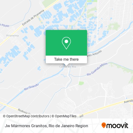 Jw Mármores Granitos map