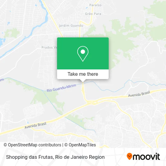 Shopping das Frutas map