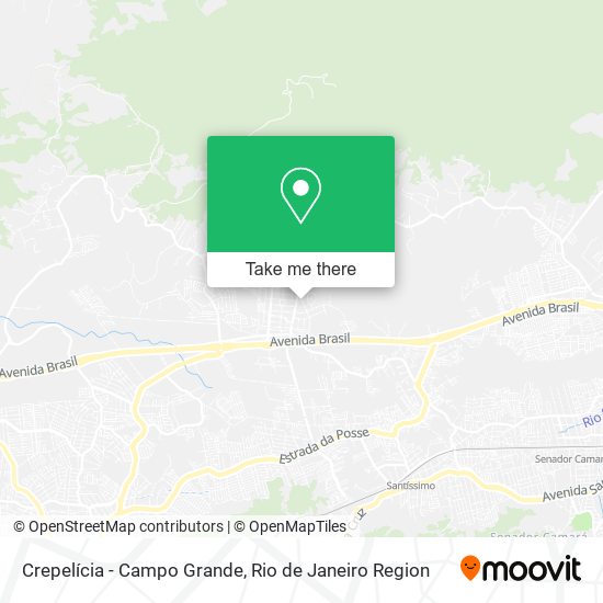 Crepelícia - Campo Grande map
