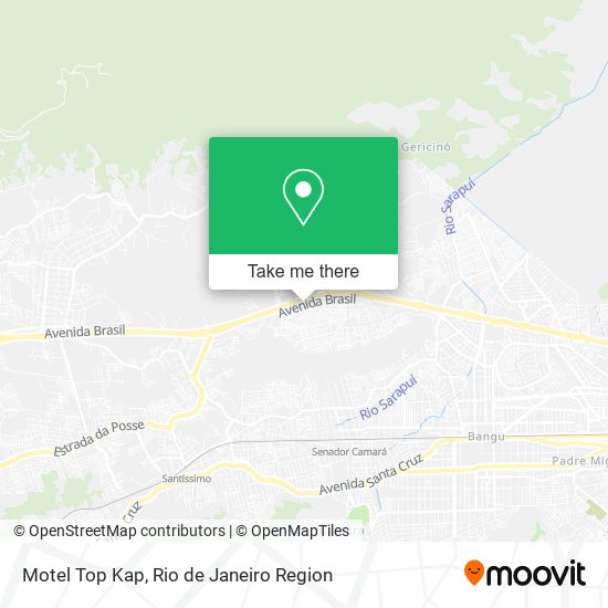 Mapa Motel Top Kap