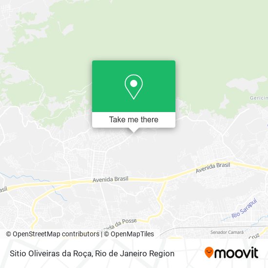 Mapa Sitio Oliveiras da Roça