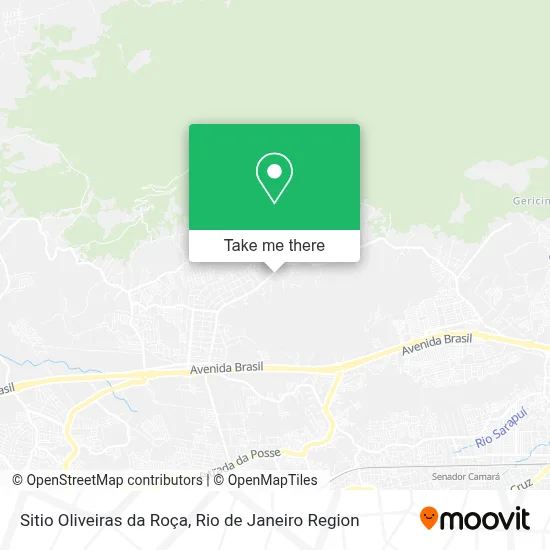 Sitio Oliveiras da Roça map