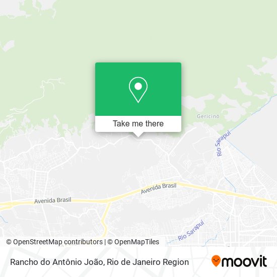Rancho do Antônio João map