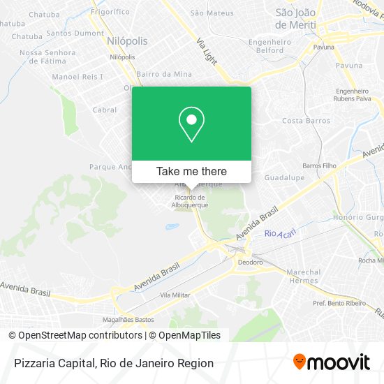 Pizzaria Capital map