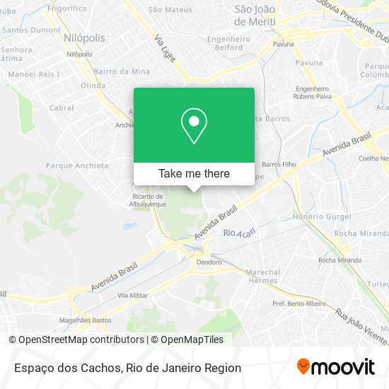 Espaço dos Cachos map