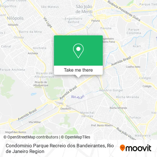 Condomínio Parque Recreio dos Bandeirantes map