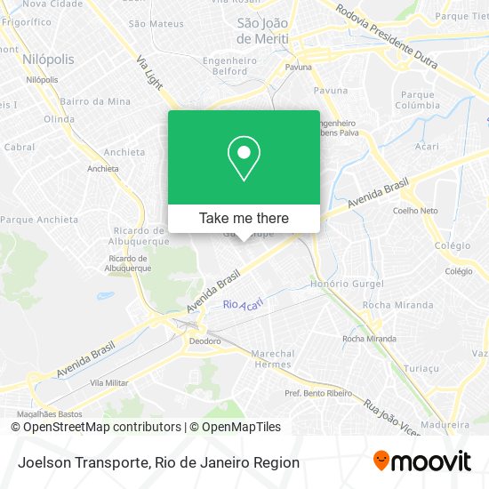 Mapa Joelson Transporte