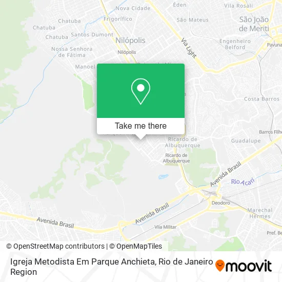 Igreja Metodista Em Parque Anchieta map