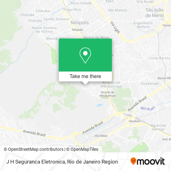 J H Seguranca Eletronica map