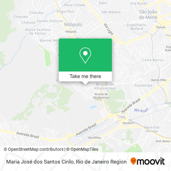 Maria José dos Santos Cirilo map